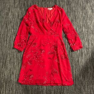 Madewell Hazelwood Wrap-Front Mini Dress in Windswept Floral